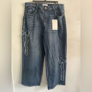 Casual Blue Denim Relaxed Jeans